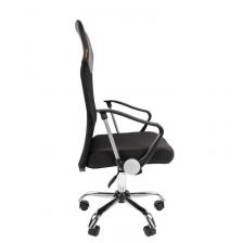 Кресло для руководителя Chairman 610 черное (искусственная кожа/сетка/ткань, металл) – фото 1