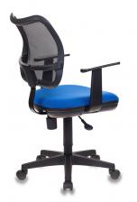Офисная мебель Бюрократ CH-797AXSN/26-21 (Office chair Ch-797AXSN black seatblue 26-21 mesh/fabric cross plastic) – фото 3