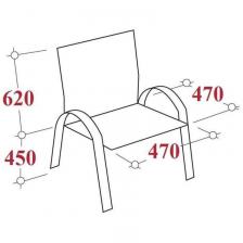 Конференц-кресло Easy Chair 807 VPU бежевое (искусственная кожа, металл хромированный) – фото 1