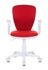 Офисная мебель Бюрократ KD-W10AXSN/26-22 (Children chair KD-W10AXSN red 26-22 cross plastic plastik белый) – фото 1