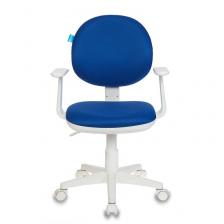 Кресло детское Бюрократ CH-W356 синее (ткань, пластик ) – фото 1