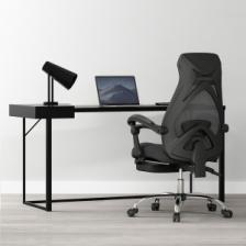 Офисное кресло с подставкой для ног Xiaomi HBADA Cloud Shield Ergonomic Office Chair Black – фото 2