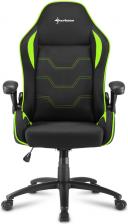 Игровое кресло Sharkoon Elbrus 1 Черно-зеленое – фото 1