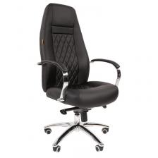 Кресло для руководителя Chairman 950 черное (экокожа, металл)