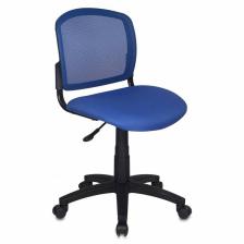 Кресло для офиса Бюрократ CH-296/BL/15-10 спинка сетка синий сиденье темно-синий 15-10