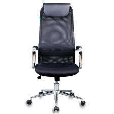 Кресло для руководителя Бюрократ KB-9N черное (искусственная кожа/сетка/ткань, металл) – фото 1