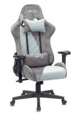 Офисная мебель Zombie VIKING X GREY (Game chair VIKING X Fabric grey/l.blue headrest cross plastic)