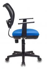 Офисная мебель Бюрократ CH-797AXSN/26-21 (Office chair Ch-797AXSN black seatblue 26-21 mesh/fabric cross plastic) – фото 2