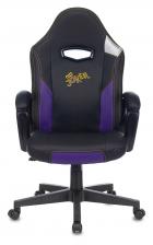 Офисная мебель Zombie HERO JOKER (Game chair HERO JOKER black/purple eco.leather headrest cross plastic) – фото 2