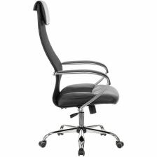 Кресло для руководителя BRABIX Premium Stalker EX-608 CH, хром, ткань/сетка/экокожа, черное – фото 2
