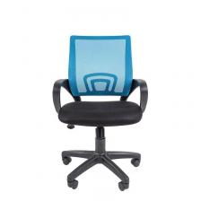 Easy Chair Кресло VT_EChair-304 ТС Net ткань черн/сетка голубой, пластик – фото 1