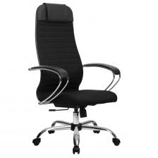 Кресло Метта К-27, хромированное, ткань, черное (532456)