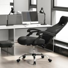 Офисное кресло с подставкой для ног Xiaomi HBADA Cloud Shield Ergonomic Office Chair Black – фото 1