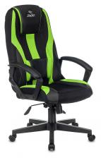 Офисная мебель Zombie 9 GREEN (Game chair 9 black/l.green textile/eco.leather cross plastic)