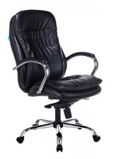 Офисная мебель Бюрократ T-9950/BLACK-PU (Office chair T-9950 black eco.leather cross metal хром)
