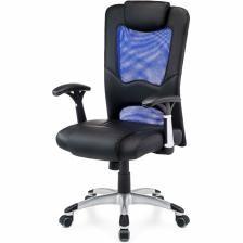 Кресло для руководителя Good-Kresla Vincent Blue, цвет синий/черный