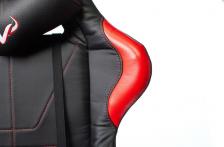 Офисная мебель Zombie VIKING 5 AERO RED (Game chair VIKING 5 AERO black/red eco.leather headrest cross plastic) – фото 1