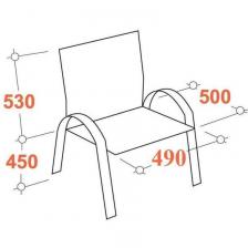 Конференц-кресло Easy Chair 806 VPU бежевое (искусственная кожа, металл хромированный) – фото 1