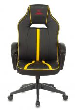 Офисная мебель Zombie VIKING A3 YEL (Game chair A3 black/yellow eco.leather cross plastic) – фото 1