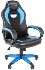 Игровое кресло Chairman Game 16 экопремиум черный/голубой (00-07024556)