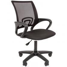 Кресло оператора Helmi HL-M96 R Airy, спинка сетка черная/сиденье ткань черная, пиастра