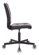 Офисная мебель Бюрократ CH-330M/BLACK (Office chair CH-330M black Leather Black eco.leather cross metal черный) – фото 2
