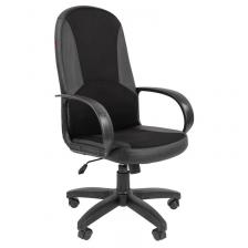 Кресло для руководителя Easy Chair 682 TС черное (ткань/искусственная кожа, пластик)