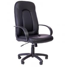 Кресло для руководителя 670 TС черное (экокожа, пластик)