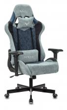 Офисная мебель Zombie VIKING 7 KNIGHT BL (Game chair VIKING 7 KNIGHT Fabric blue textile/eco.leather headrest cross metal)