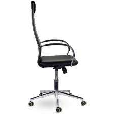 Кресло для руководителя BRABIX Premium Pilot EX-610 CH, хром, экокожа, черное – фото 2
