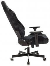 Офисная мебель N1 BLACK (Game chair Knight N1 Fabric black Light-20 headrest cross metal) – фото 4