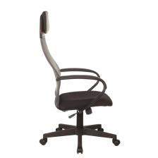 Кресло для руководителя Easy Chair 655 TTW серое/черное (искусственная кожа/сетка/ткань, пластик) – фото 1