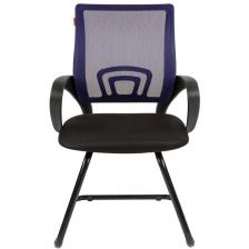 Конференц-кресло Chairman 696 V синее/черное (сетка/ткань, металл черный) – фото 1