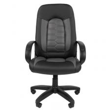 Кресло для руководителя Easy Chair 683 TPU серое/черное (экокожа, пластик) – фото 1