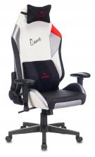 Офисная мебель Zombie HERO QUEEN PRO (Game chair HERO QUEEN PRO black/white eco.leather headrest cross plastic)
