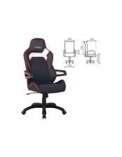 Компьютерное кресло Brabix "Nitro GM-001" красный/черный