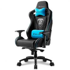 Игровое кресло Sharkoon Skiller SGS4 черно-синее