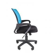 Easy Chair Кресло VT_EChair-304 ТС Net ткань черн/сетка голубой, пластик – фото 2