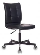 Офисная мебель Бюрократ CH-330M/BLACK (Office chair CH-330M black Leather Black eco.leather cross metal черный)