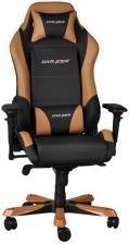 Кресло DxRacer OH/IS11 Iron, чёрно-коричневое, кожа-PU, регулируемый угол наклона, механизм качания