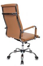 Офисная мебель Бюрократ CH-993/CAMEL (Office chair Ch-993 light brown eco.leather cross metal хром) – фото 3