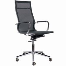 Кресло для руководителя BRABIX Premium Net EX-533, хром, сетка, черное