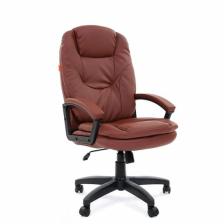 Офисное кресло Chairman 668 LT чер.пласт экопремиум коричневый