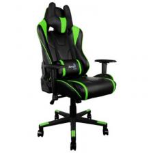 Кресло Aerocool AC220 AIR-BG черно-зеленое