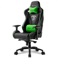 Игровое кресло Sharkoon Skiller SGS4 черно-зеленое