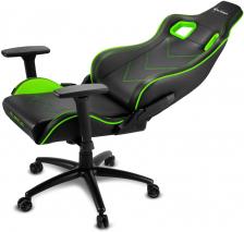 Игровое кресло Sharkoon Elbrus 2 Черно-зеленое – фото 4