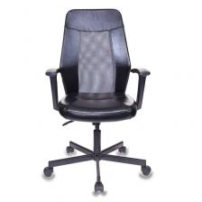 Кресло офисное Easy Chair 225 серое/черное (искусственная кожа/сетка, металл) – фото 1