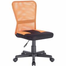 Компьютерное кресло BRABIX Smart MG-313, сетка/ткань, оранжевое/черное