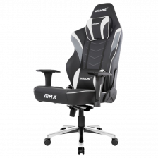 Кресло для геймера AKRacing MAX черно-белое