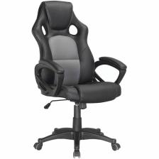 Кресло для руководителя BRABIX Rider Plus EX-544, экокожа черное/серое